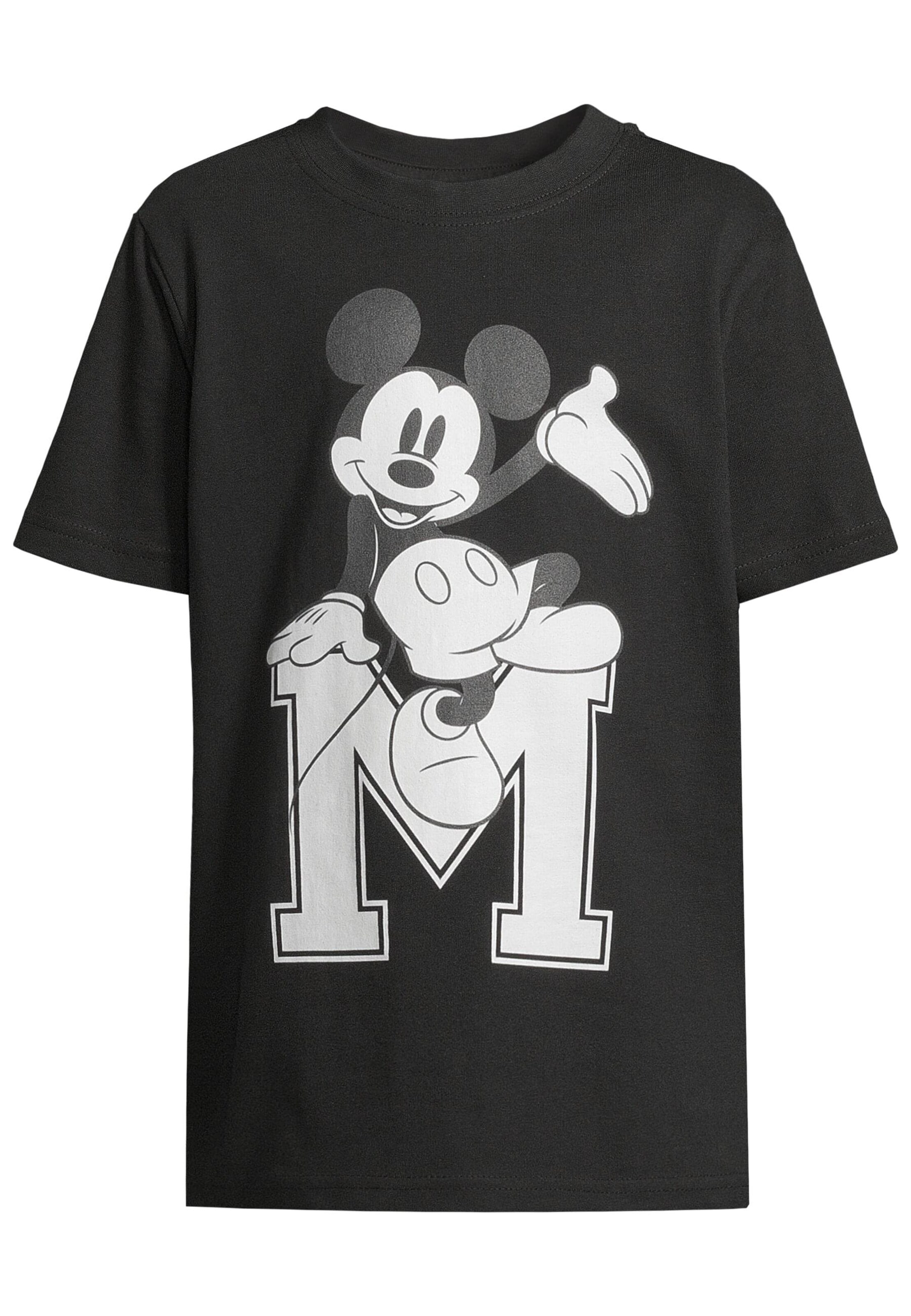 T-Shirt 'Mickey Mouse' Mister Tee en noir