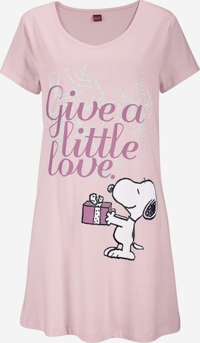 PEANUTSSpavaćica - roza boja: prednji dio