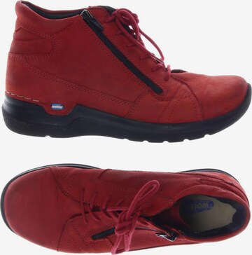 Wolky Flats & Loafers in 38 in Red: front