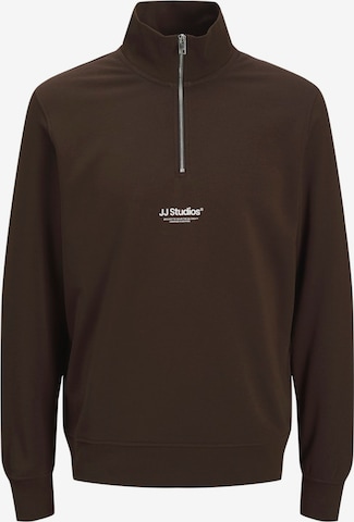 JACK & JONES Sweatshirt 'JJESoho' i brun: forside