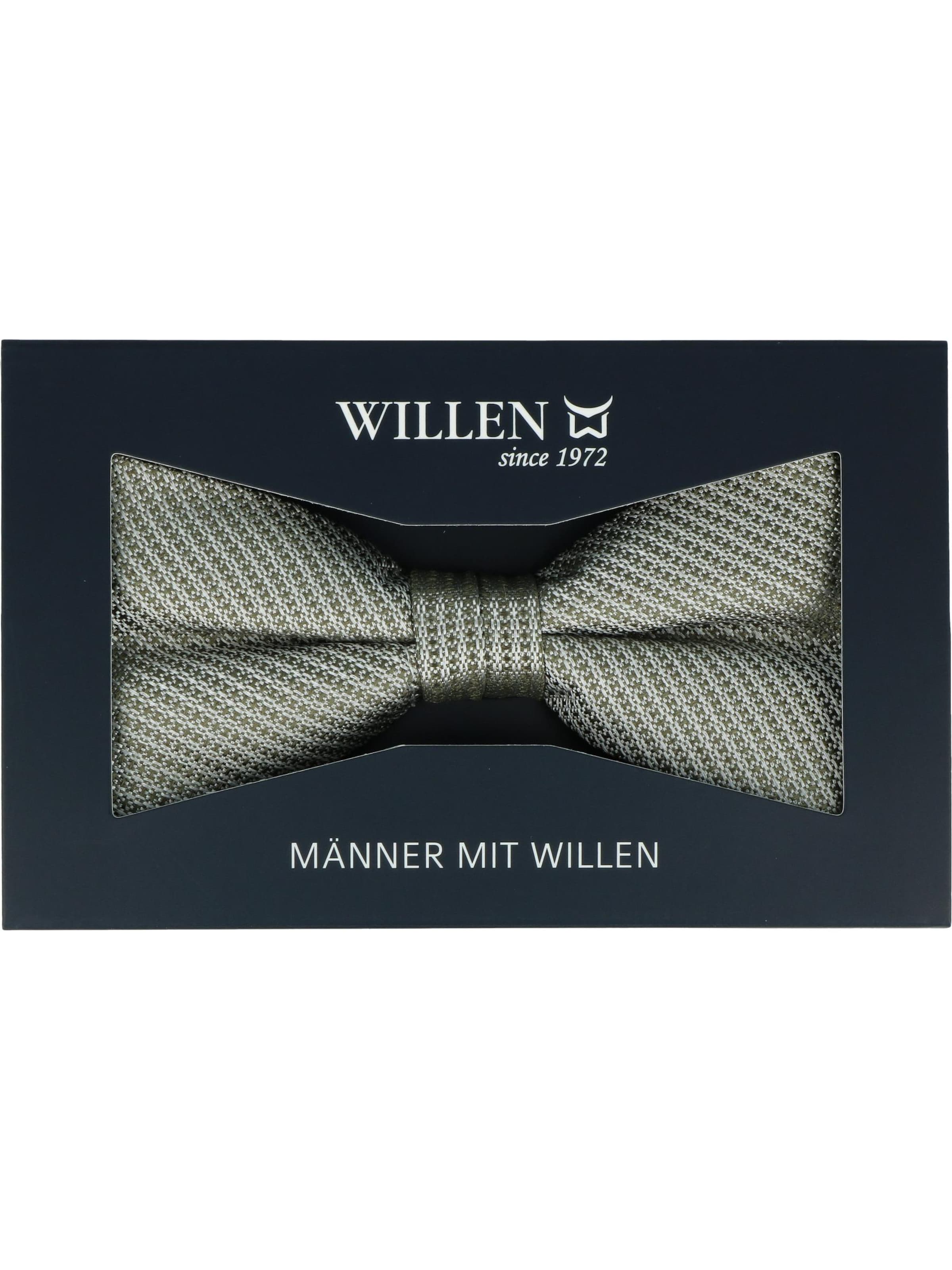WILLEN Bow Tie 'Pastell Uni' in Green