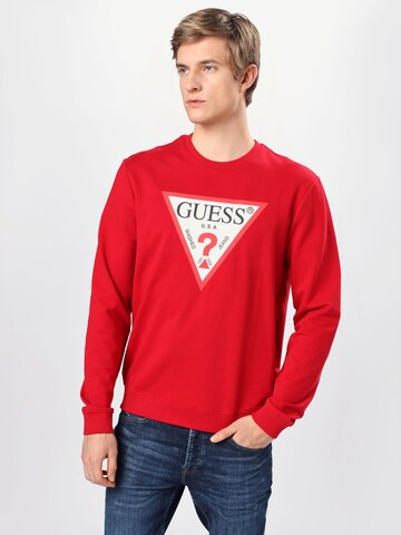 GUESS Sweatshirt 'AUDLEY' in Red: front