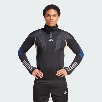 ADIDAS PERFORMANCE Athletic Sweatshirt 'Tiro 23 Competition Winterized' in Black: front