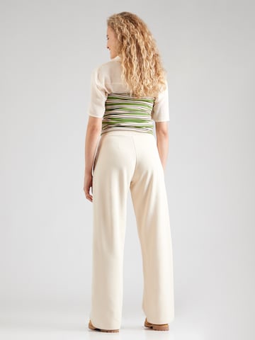 Wide Leg Pantalon NEW ERA en beige