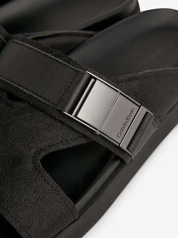 Calvin Klein Pantolette 'ICONIC' in Schwarz