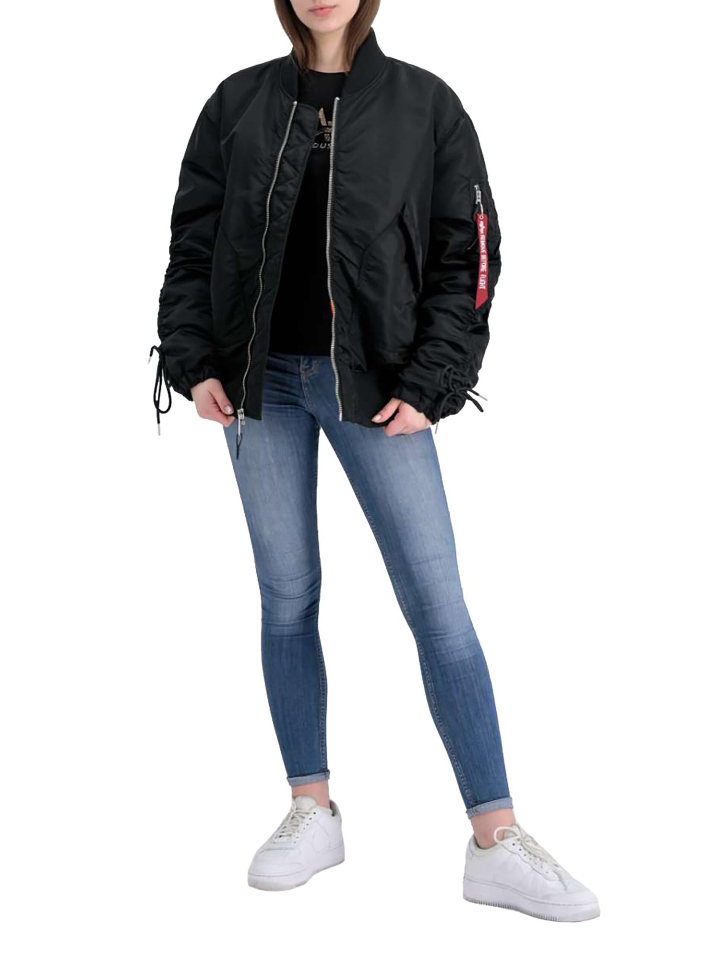 ALPHA INDUSTRIES Átmeneti dzseki 'CWU MA-1' - fekete