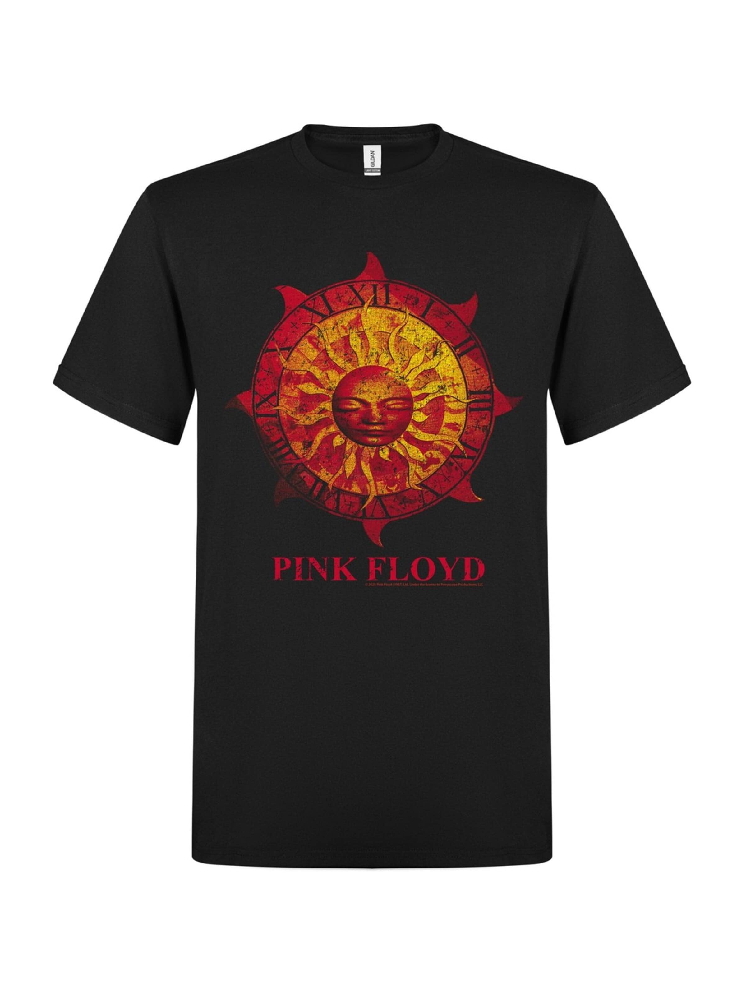 Pink Floyd Shirt 'Pink Floyd - Brockom-84 T-Shirt' in Black: front