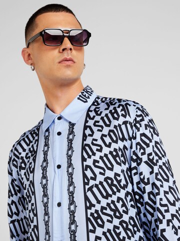 Versace Jeans Couture Regular fit Button Up Shirt in Blue