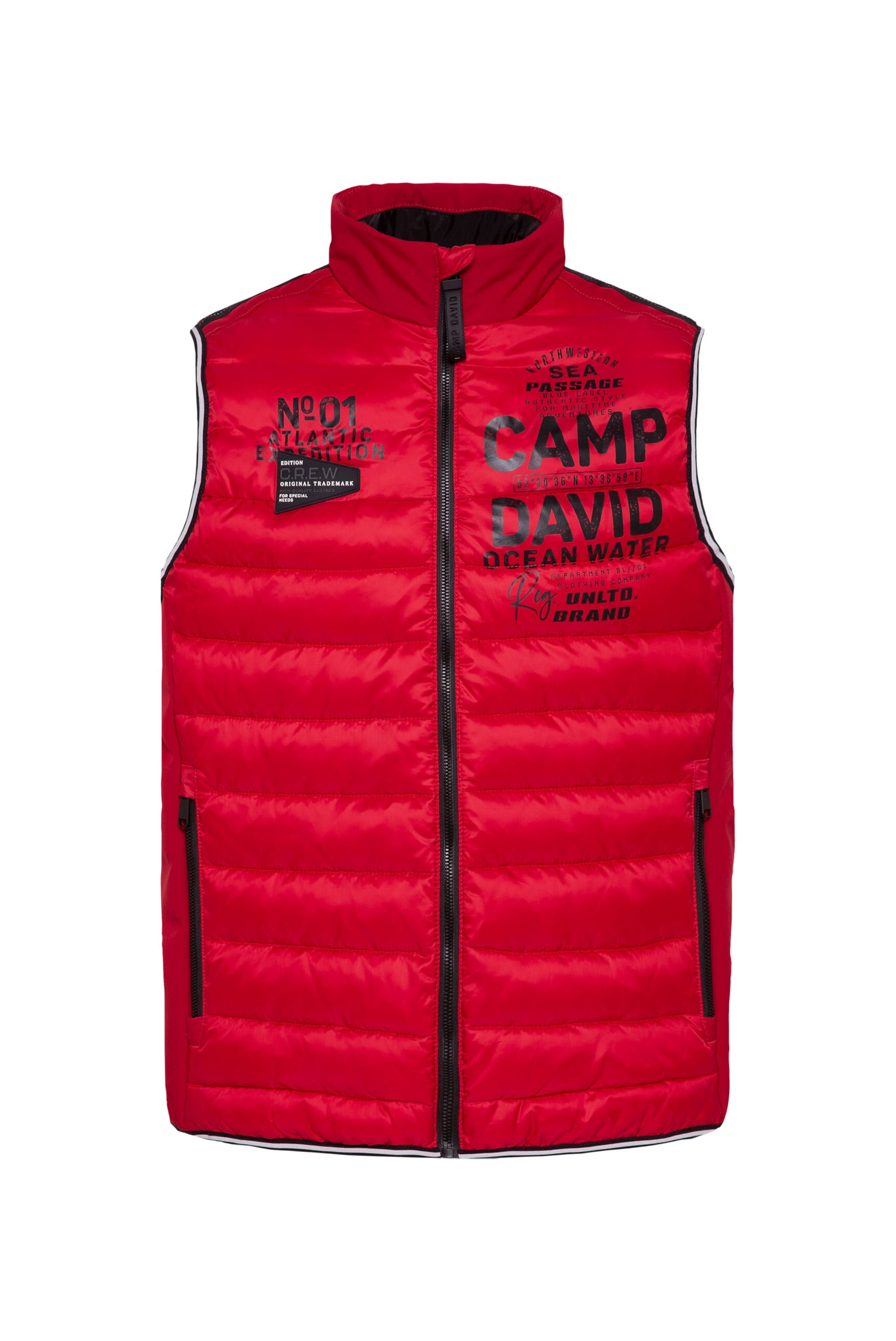 CAMP DAVID - Colete em vermelho: frente