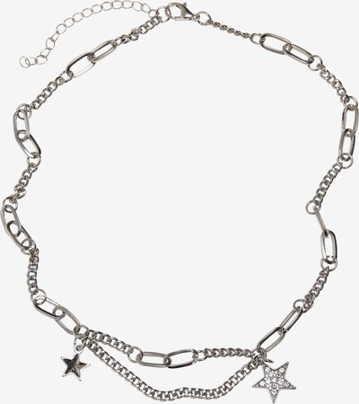 Urban Classics Necklace 'Crystal Stars' in Silver / Transparent, Item view