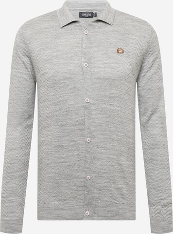 BURTON MENSWEAR LONDON Knit cardigan in Grey: front