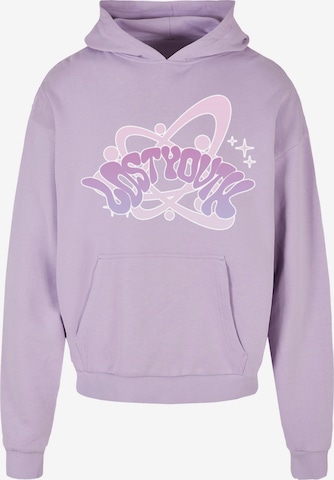Sweat-shirt Lost Youth en violet : devant