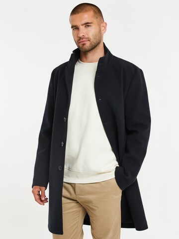 Threadbare Between-Seasons Coat in Blue: front