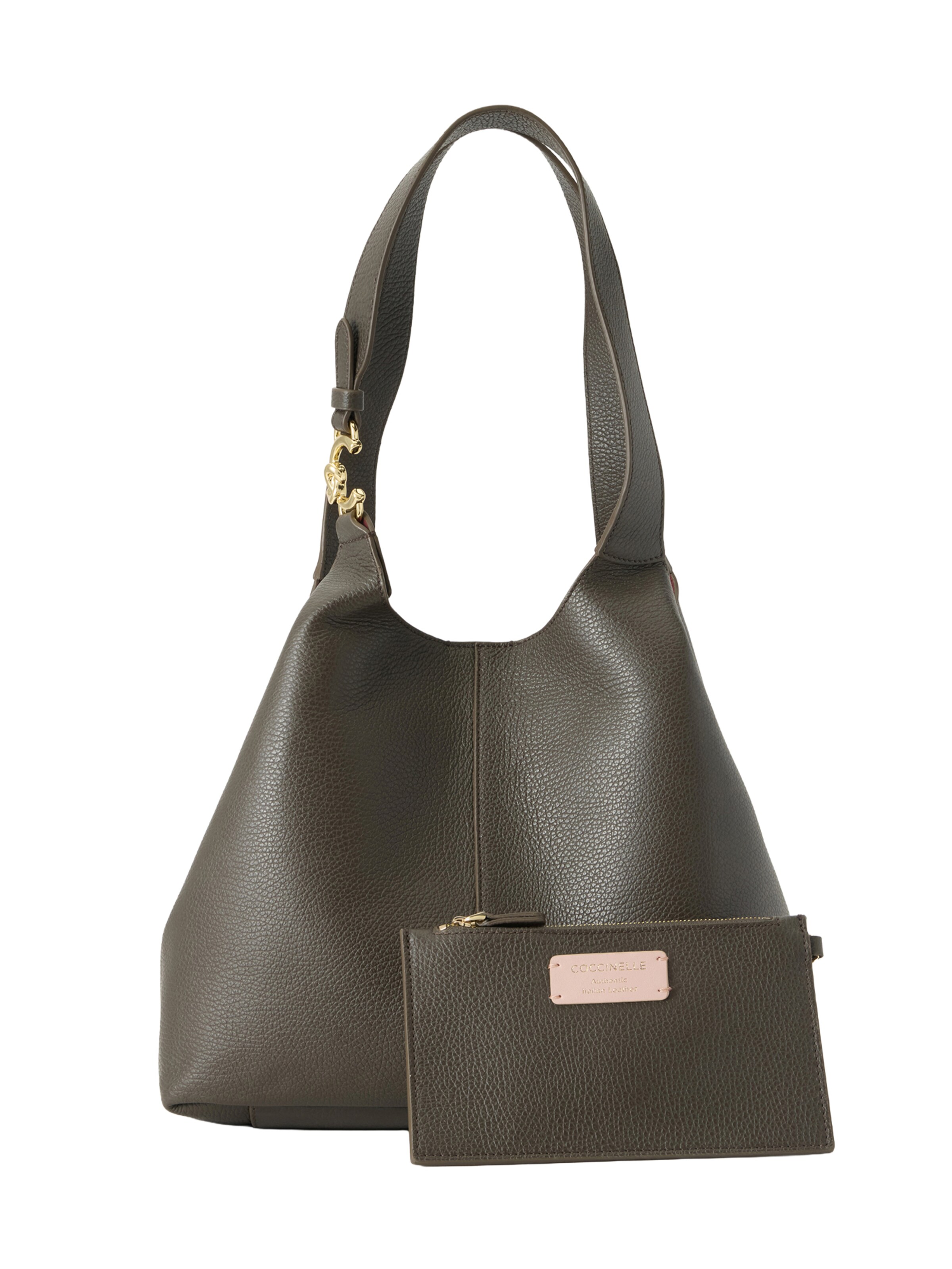 Sac bandoulière 'C-EASY' Coccinelle en marron : devant