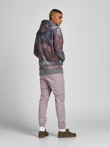 JACK & JONES Tapered Pants 'GORDON' in Purple