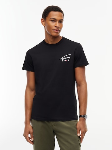 Tommy Jeans Μπλουζάκι σε μαύρο: μπροστά