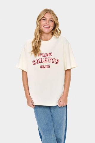 SAINT TROPEZ T-Shirt 'Maye' in Weiß: Vorderseite