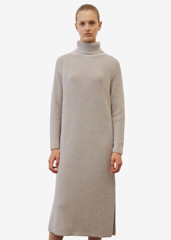 Marc O'Polo Knitted dress in Grey: front