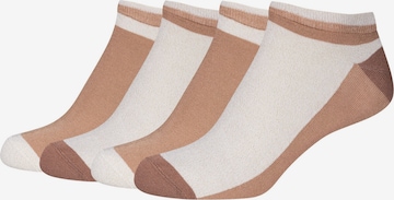 camano Ankle socks in Beige: front