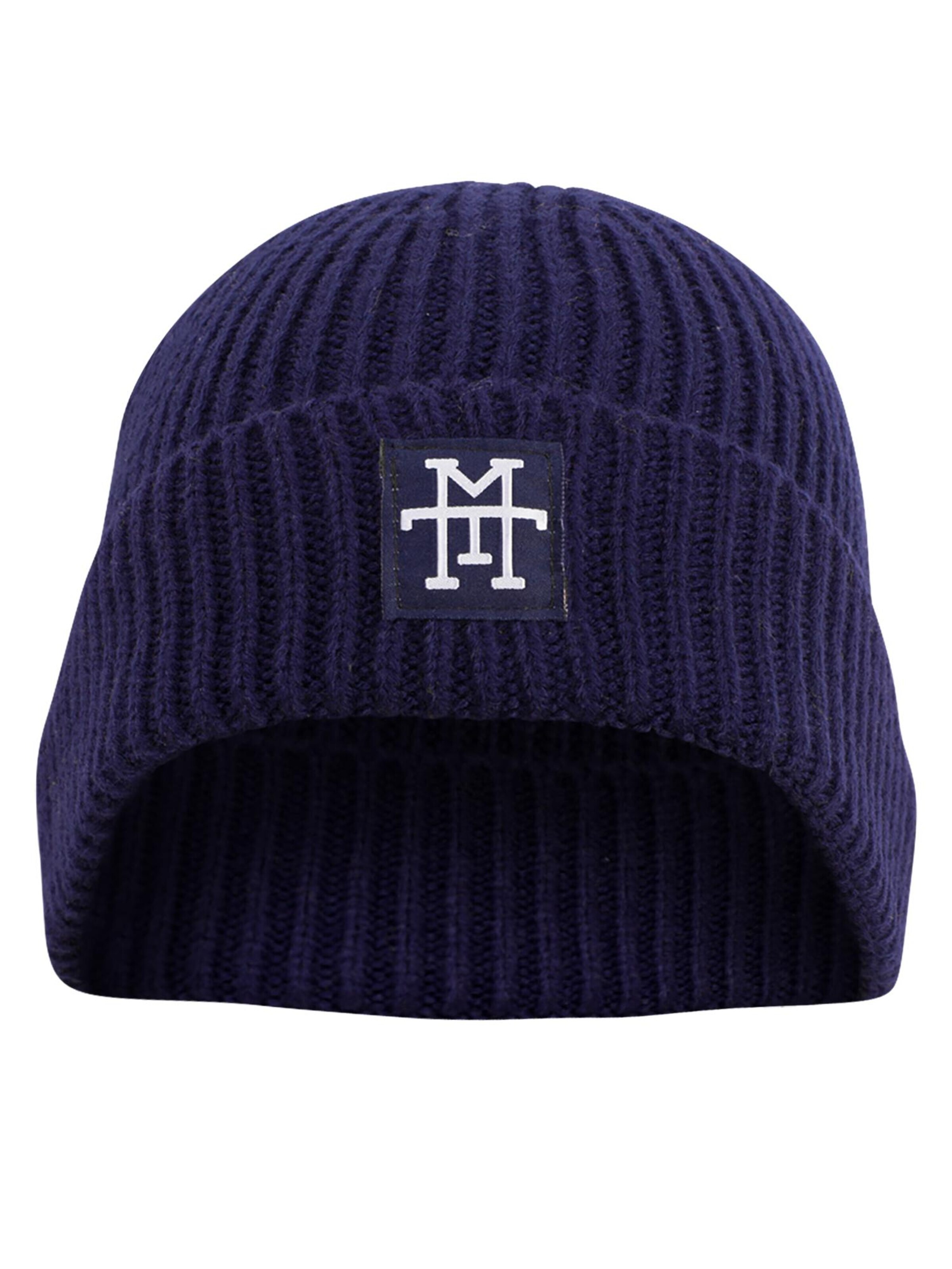 Manufaktur13 Beanie 'Heavy Knit' in Blue: front