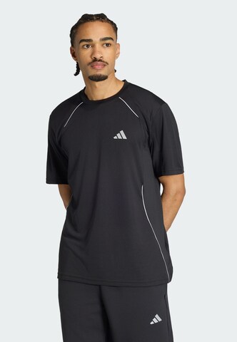 T-Shirt fonctionnel 'Tech Apparel' ADIDAS PERFORMANCE en noir : devant