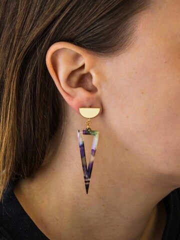 Fräulein Wunder Earrings 'Acetat Agnes' in Mixed colors