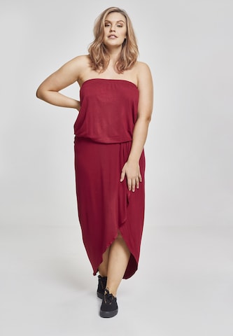 Urban Classics Dress in Red: front