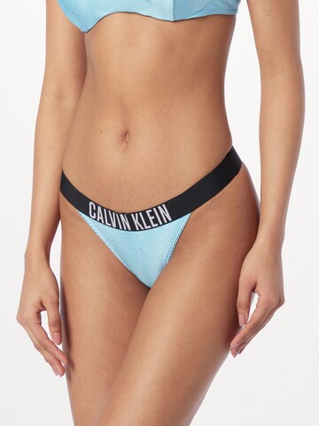 Calvin Klein Swimwear Bikiniunderdel 'Intense Power' i blå: framsida