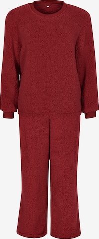 Loungeable Hausanzug in Rot: Vorderseite