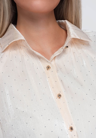 Ombre Blouse in Beige