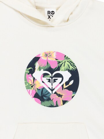 ROXY Sweatshirt 'Rg Surf Hibiscus' in Beige