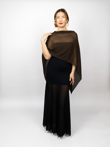 Milanini Atelier - Pañuelo 'Dark Brown Greek-Style Cape | Elegant Evening Wrap' en marrón