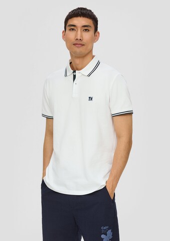 s.Oliver Poloshirt in Weiß: Vorderseite