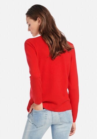 Peter Hahn Knit Cardigan 'Cora' in Red