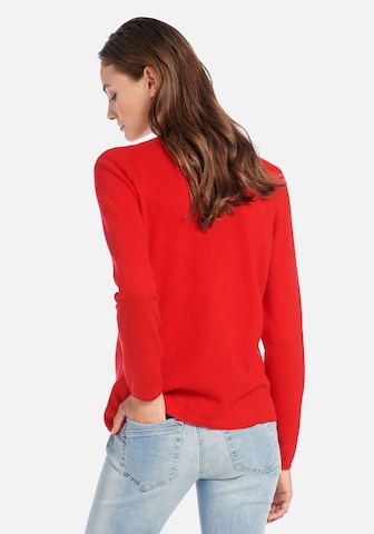 Peter Hahn Knit Cardigan 'Cora' in Red