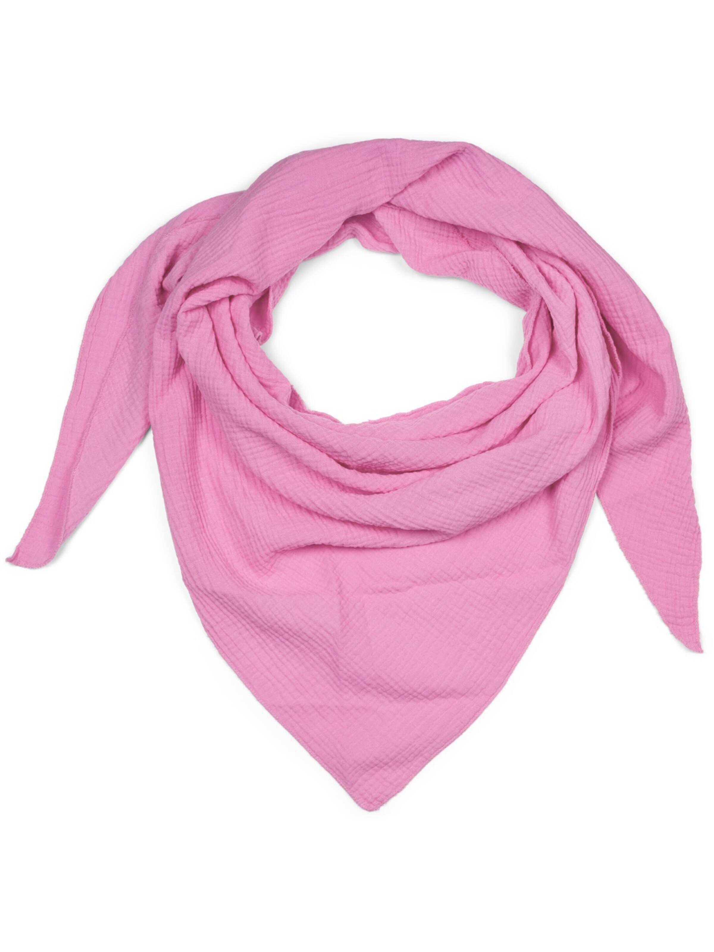 styleBREAKER Tuch 'Musselin Dreiecktuch Einfarbig'‌‌‌‌ in One Size in rosa, Produktansicht