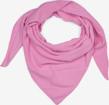 styleBREAKER Tuch 'Musselin Dreiecktuch Einfarbig' in Pink: Vorderseite