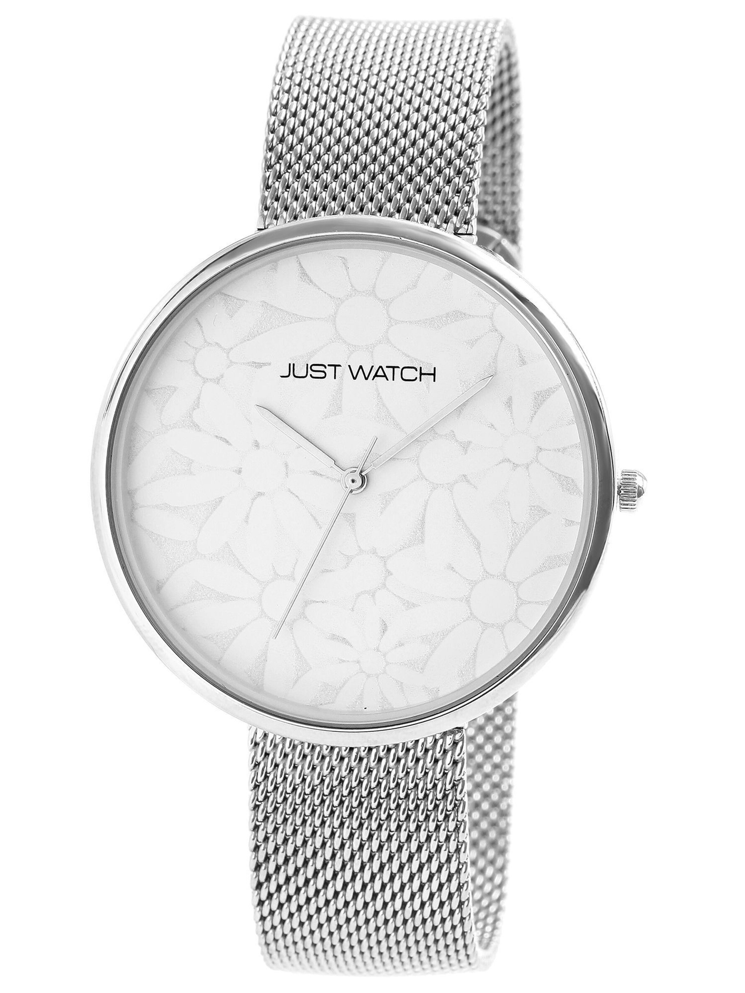 Just Watch Analog Watch 'Floriane, 3 ATM' in Silver: front