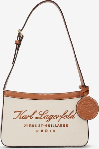 Karl Lagerfeld Τσάντα ώμου σε μπεζ: μπροστά