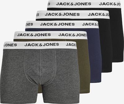 JACK & JONES Bokserice u mornarsko plava / tamo siva / maslinasta / crna / prljavo bijela, Pregled proizvoda