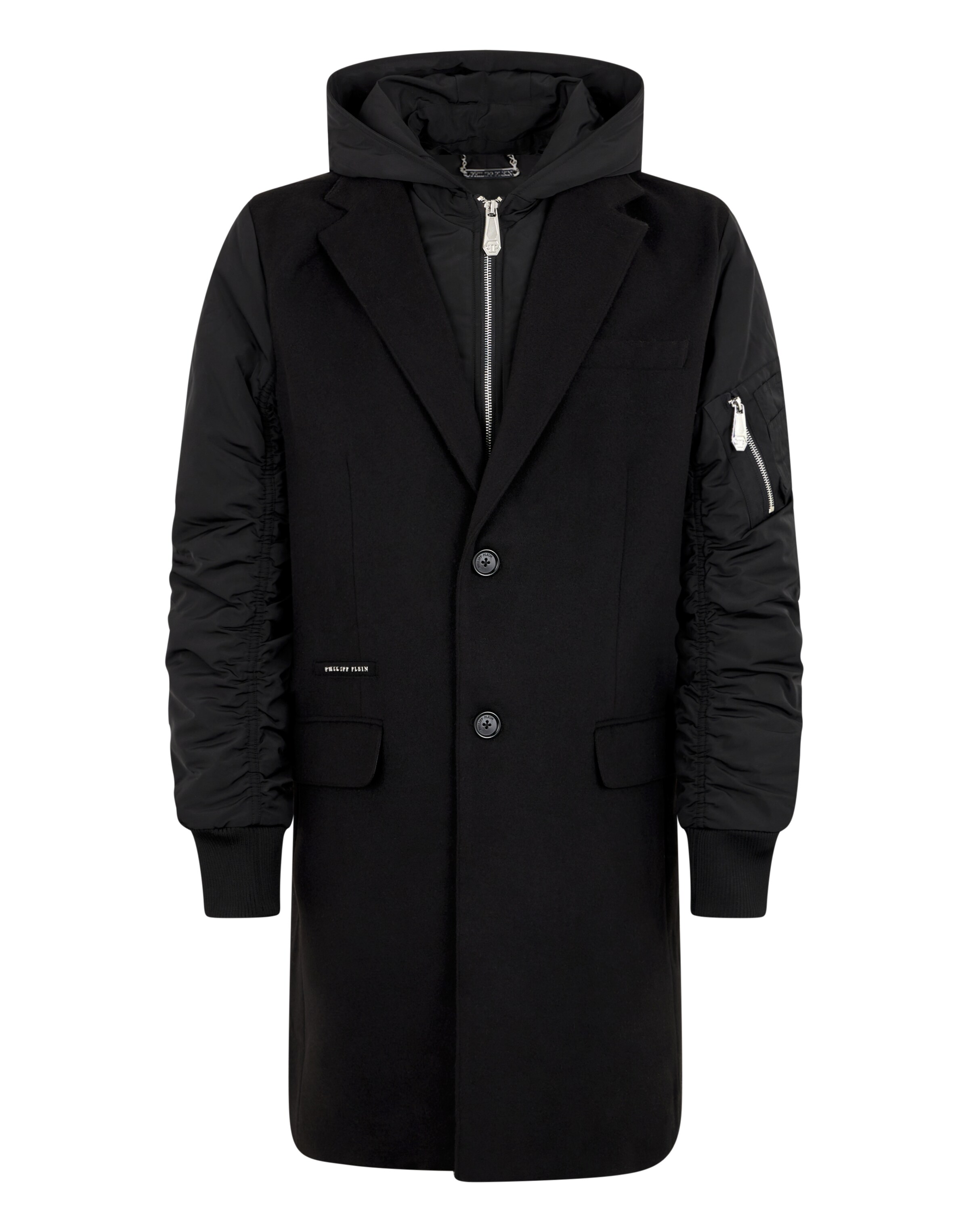 Philipp Plein Winter coat in Black: front