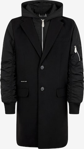 Philipp Plein - Sobretudo de inverno em preto: frente