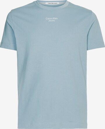 T-Shirt Calvin Klein Jeans en bleu : devant