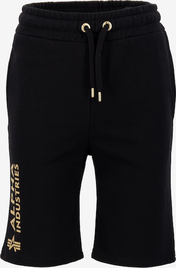 ALPHA INDUSTRIES Shorts in gelb / schwarz, Produktansicht