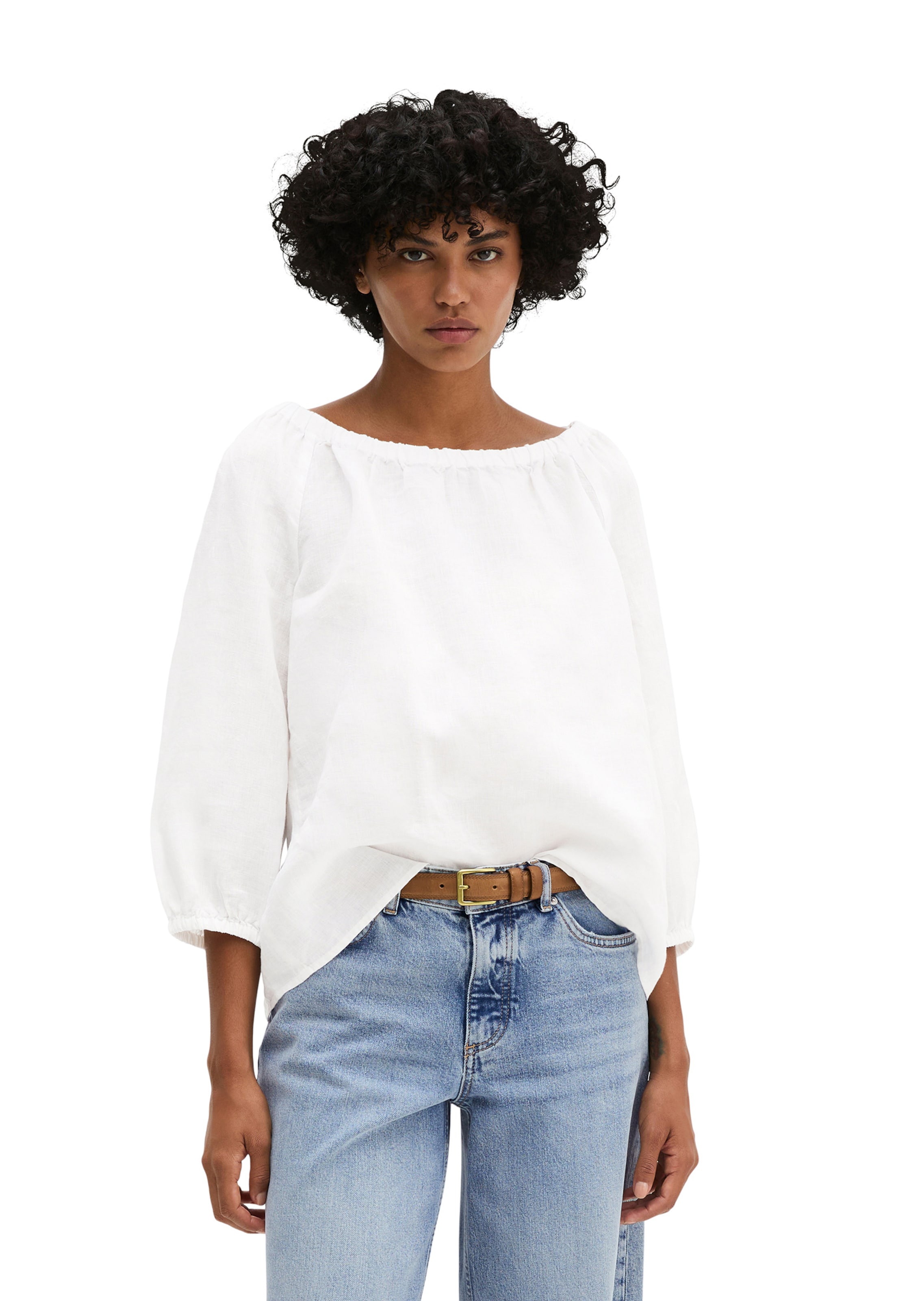 Marc O'Polo Bluse in Weiß: Vorderseite