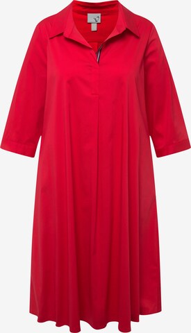 Ulla Popken Shirt Dress in Red: front