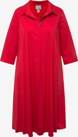 Robe-chemise Ulla Popken en rouge : devant