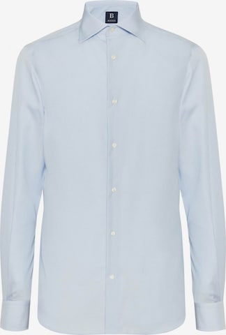 Coupe regular Chemise Boggi Milano en bleu : devant