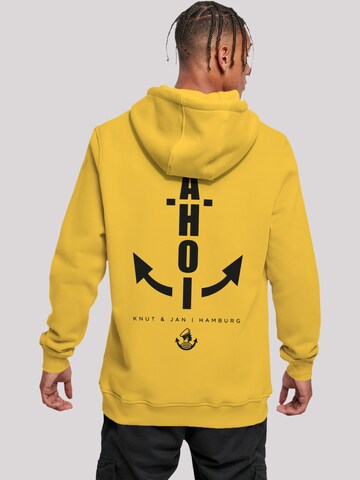 F4NT4STIC Sweatshirt 'Ahoi Anker Knut & Jan Hamburg' in Yellow: front
