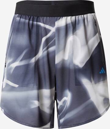 ADIDAS PERFORMANCE Regular Sportbroek 'Designed For Training Heat.Rdy Hiit Allover Print ' in Grijs: voorkant